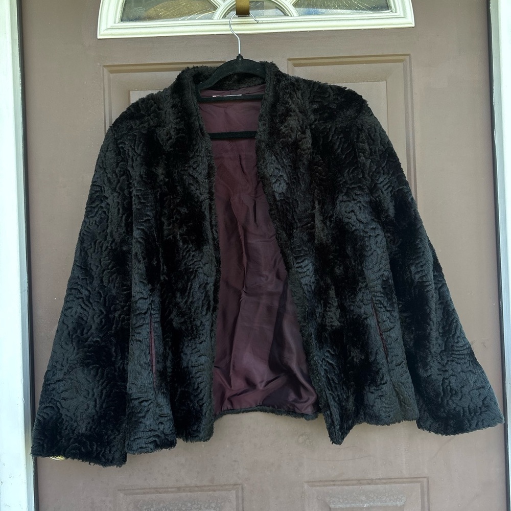 Black Faux Fur Jacket